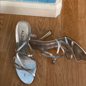 Silver sandals